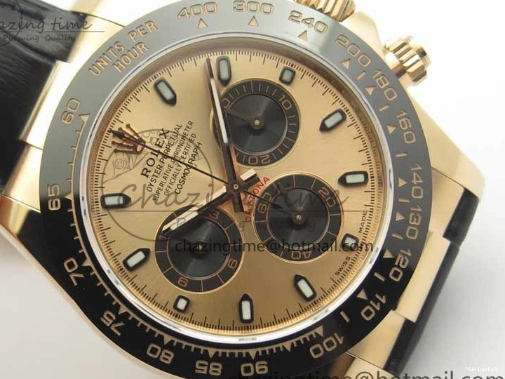 Leather 1:1 Gold Noob Rose Daytona RG Dial Edition SA4130 Best Strap On 116515 0416